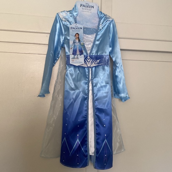 DISNEY FROZEN 💙🩵"ELSA"🩵💙 ADVENTURE DRESS COSTUME SIZE SMALL (4-6X) 🌟NWT🌟 - Picture 2 of 16